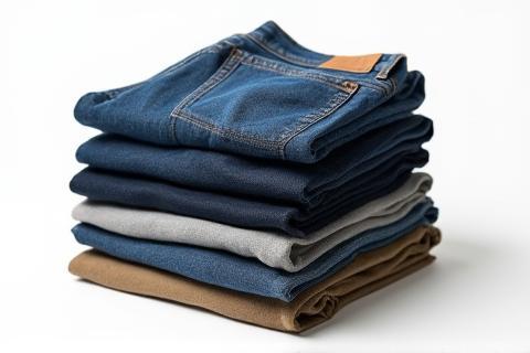 Collectie van jeans en broeken